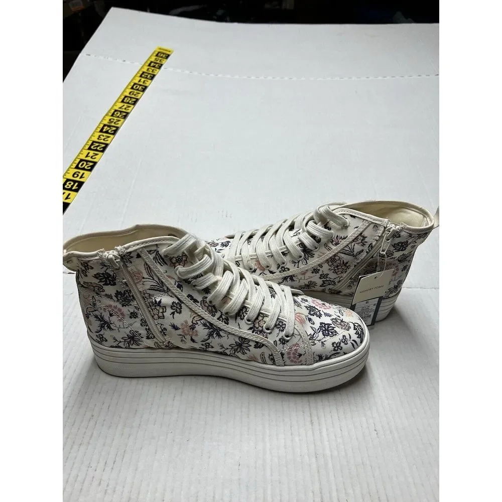 Universal Thread Sneakers Chunky Women's 9.5 Floral Memory Foam Pink Cassie NWOB